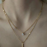 Halskette Aurora, vergoldet