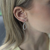 Ohrringe Rechteck  925 Sterlingsilber