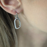 Ohrringe Rechteck  925 Sterlingsilber