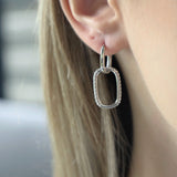 Ohrringe Rechteck  925 Sterlingsilber