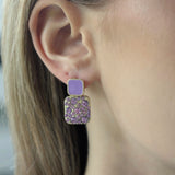 Ohrringen Glam Square