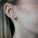 Creolen mit Zirkonen, vergoldet