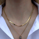 Halskette Noa, vergoldet