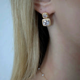 Ohrringe Sparkling, vergoldet