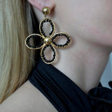 Ohrringe Lilie, vergoldet